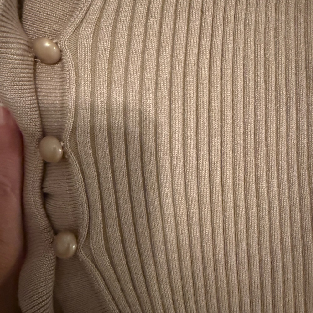 Lovers + Friends Ruffle Knit Top in Nude - Picture 4 of 4